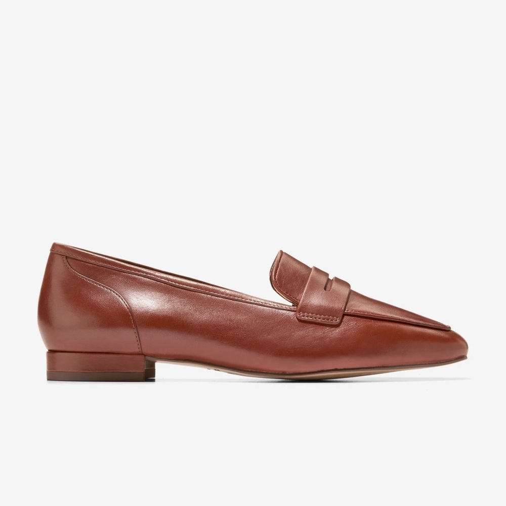 Mansur Gavriel Brown Leather Loafers